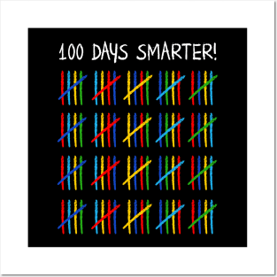 100 Days Of School Cute T-shirt Posters and Art